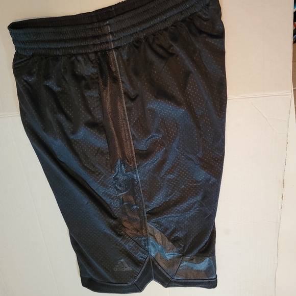 Adidas Mens Large Athletic Basketball Shorts Black - Picture 2 of 14